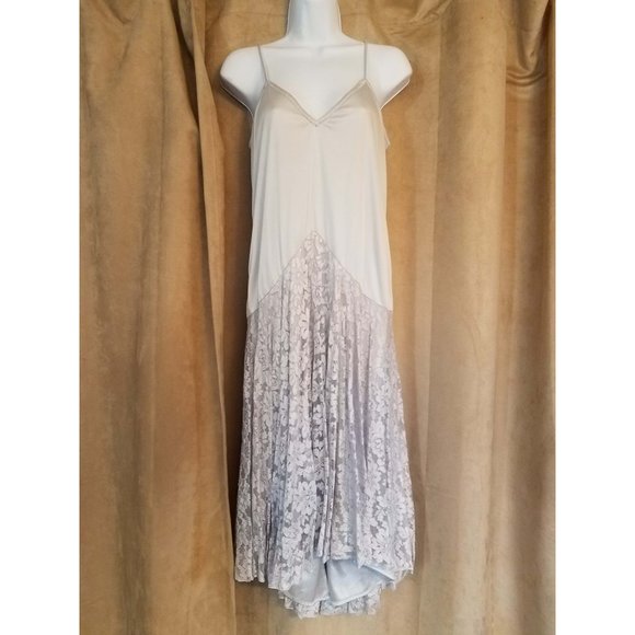 Beautiful Vintage Pale Lavender Sparkle Evening Gown Lace Pat Richards Size 8 - Picture 4 of 7